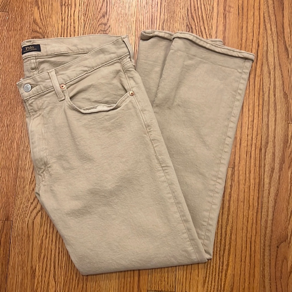 Polo Ralph Lauren tan jeans 36x30